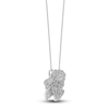 Thumbnail Image 2 of Lali Jewels Diamond Clover Pendant Necklace 1 ct tw 14K White Gold 18&quot;