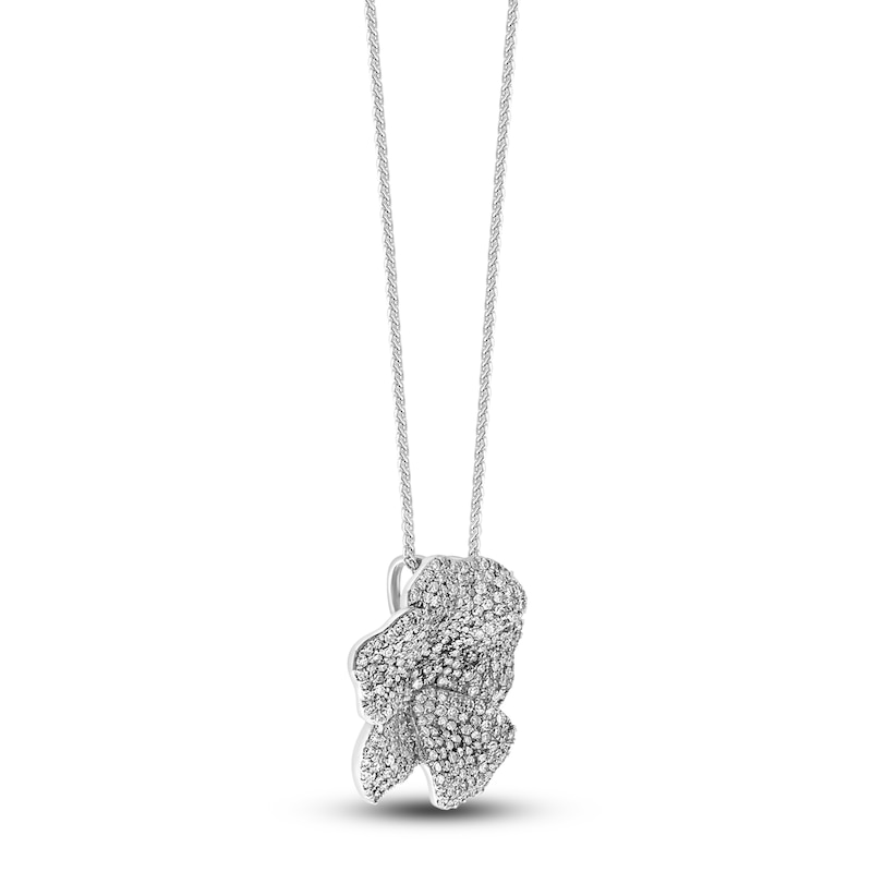 Main Image 2 of Lali Jewels Diamond Clover Pendant Necklace 1 ct tw 14K White Gold 18&quot;