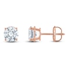 Thumbnail Image 0 of Round-Cut Lab-Created Diamond Solitaire Stud Earrings 1-1/4 ct tw 14K Rose Gold (F/SI2)