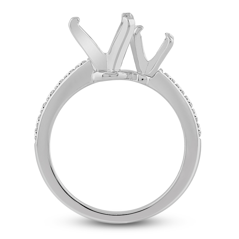 Main Image 2 of Certified Diamond Engagement Ring Setting 1/4 ct tw 14K White Gold