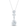 Thumbnail Image 1 of Pnina Tornai Pear-Shaped, Round & Marquise-Cut Lab-Created Diamond Necklace 4 ct tw 14K White Gold 18&quot;