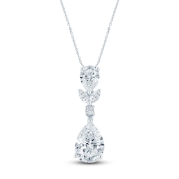 Pnina Tornai Pear-Shaped, Round & Marquise-Cut Lab-Created Diamond Necklace 4 ct tw 14K White Gold 18&quot;
