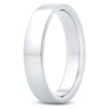 Thumbnail Image 2 of Flat Wedding Band 14K White Gold 4mm