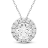 Thumbnail Image 1 of Brilliant Moments Diamond Halo Necklace 2-1/2 ct tw 14K White Gold 18&quot;