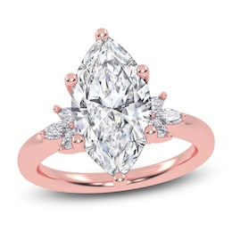 Marquise-Cut Created By Jared Studio Lab-Created Diamond Engagement Ring 3-1/6 ct tw 14K Rose Gold