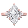 Thumbnail Image 3 of Marquise-Cut Created By Jared Studio Lab-Created Diamond Engagement Ring 3-1/6 ct tw 14K Rose Gold