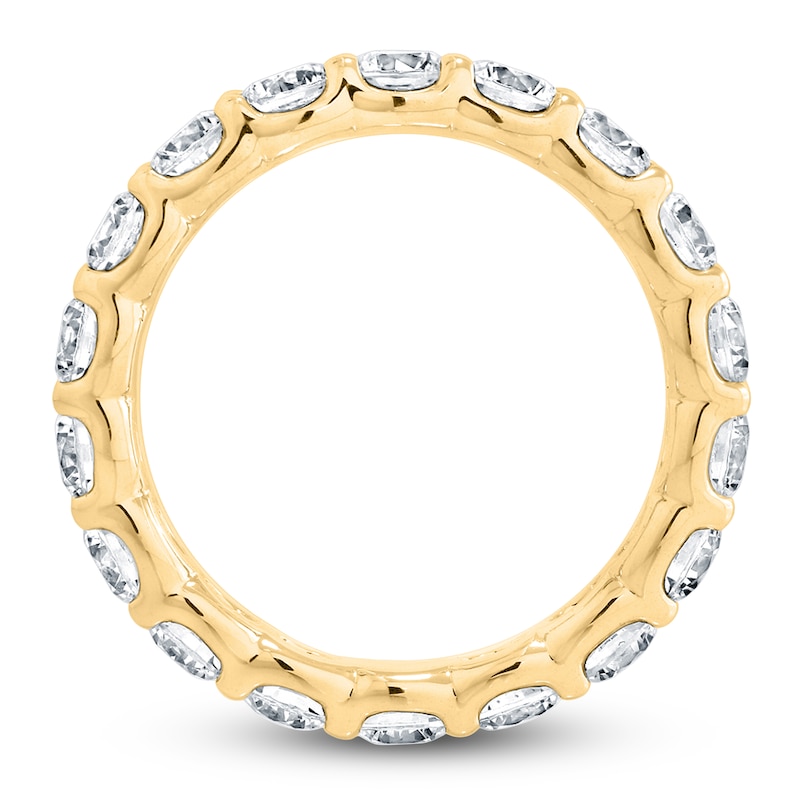 Main Image 2 of Certified Round-Cut Diamond Eternity Band 2-3/4 - 3-5/8ct tw 14K Yellow Gold