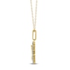 Thumbnail Image 3 of Diamond Zodiac Virgo Medallion Necklace 1/3 ct tw 10K Yellow Gold 18&quot;