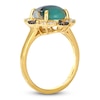 Thumbnail Image 2 of Le Vian Oval-Cut Natural Aquaprase Ring 1/5 ct tw Diamonds 14K Honey Gold