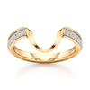 Thumbnail Image 1 of J'Lure Lab-Created Diamond Contour Wedding Band 1/5 ct tw 18K Yellow Gold