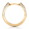 Thumbnail Image 2 of J'Lure Lab-Created Diamond Contour Wedding Band 1/5 ct tw 18K Yellow Gold