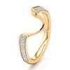 Thumbnail Image 4 of J'Lure Lab-Created Diamond Contour Wedding Band 1/5 ct tw 18K Yellow Gold