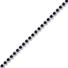 Thumbnail Image 2 of Natural Blue Sapphire Line Bracelet 14K White Gold 7&quot;