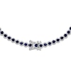 Thumbnail Image 3 of Natural Blue Sapphire Line Bracelet 14K White Gold 7&quot;