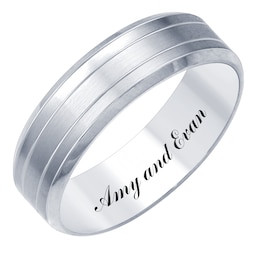 Engravable Wedding Band