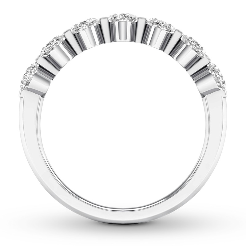 Main Image 2 of Diamond Anniversary Band 1-3/8 ct tw Oval 14K White Gold