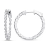 Thumbnail Image 1 of Diamond Hoop Earrings 1-1/2 ct tw Round-cut 14K White Gold