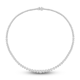 Diamond Tennis Necklace 10 ct tw Round 14K White Gold