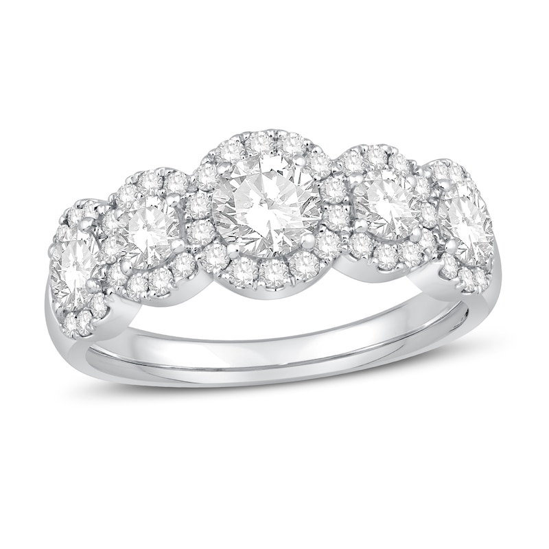 Main Image 1 of Diamond Ring 1-5/8 ct tw Round 14K White Gold