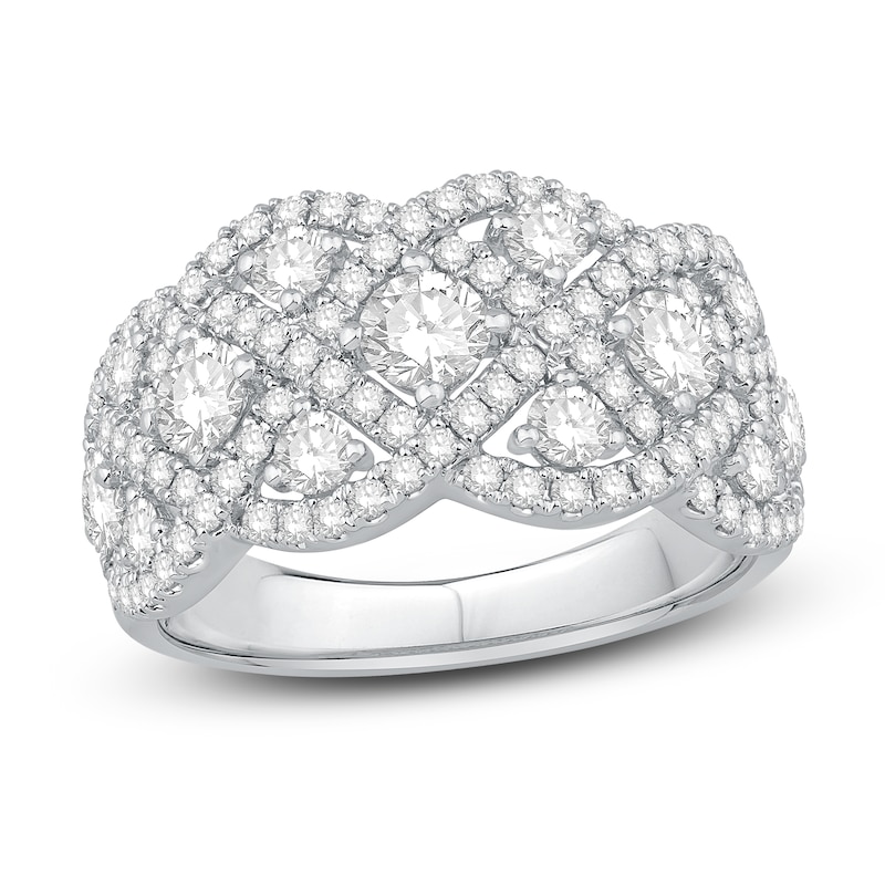 Diamond Ring 2 ct tw Round 14K White Gold | Jared