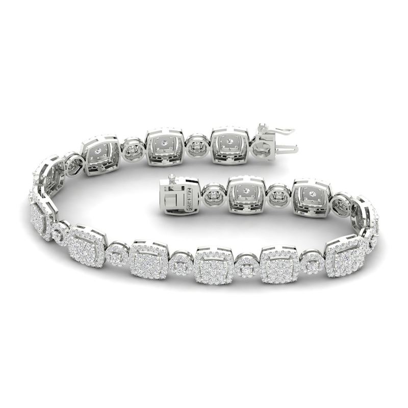 Main Image 1 of Diamond Bracelet 4 ct tw Round 10K White Gold