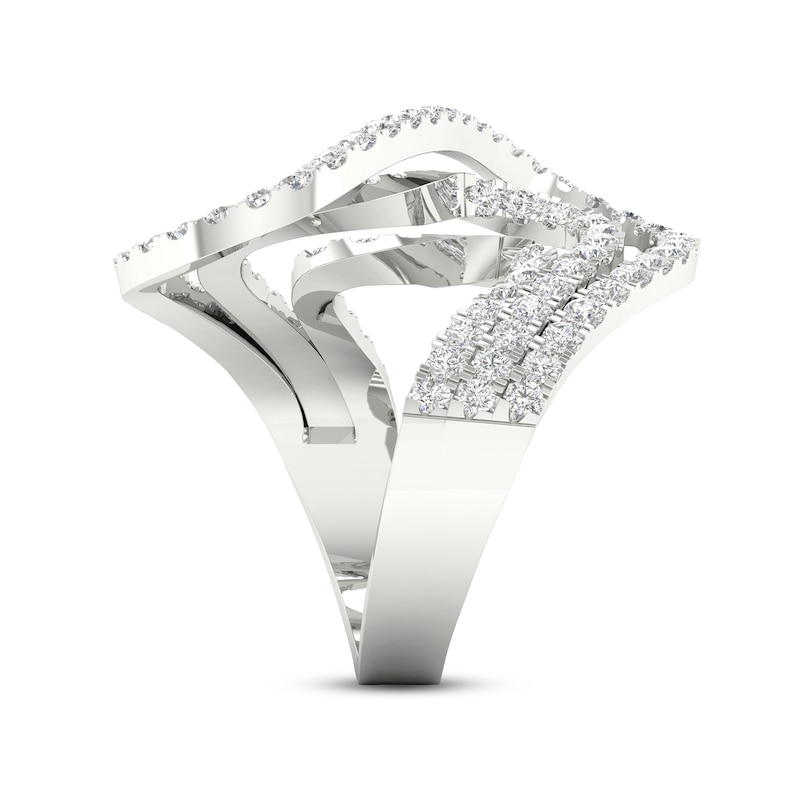 Main Image 3 of Diamond Ring 2 ct tw Round 10K White Gold