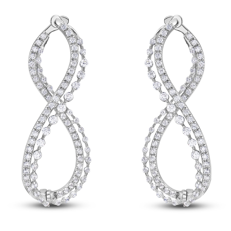 Main Image 1 of Diamond Earrings 1-1/4 ct tw 14K White Gold