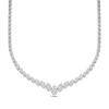 Thumbnail Image 0 of Diamond Necklace 3 ct tw Round 14K White Gold 18"