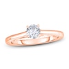 Thumbnail Image 1 of Diamond Solitaire Engagement Ring 1/2 ct tw Round 14K Rose Gold (I2/I)