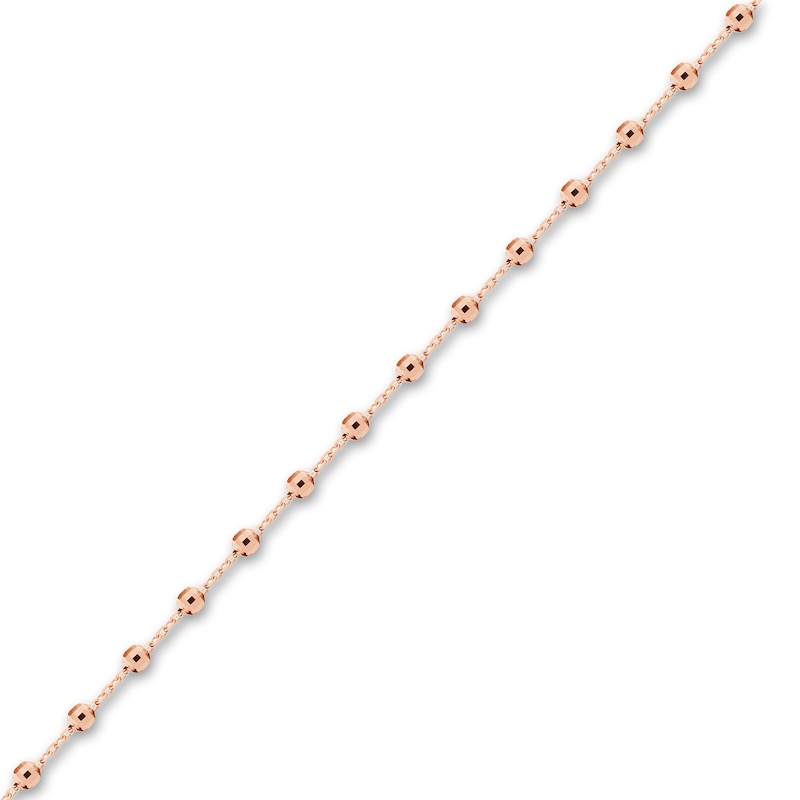 Bracelet Cordon BB , diamant 0,15ct - or rose