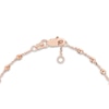 Thumbnail Image 3 of Diamond-Cut Beaded Station Bracelet 14K Rose Gold 7.5&quot; Adj.