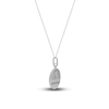 Thumbnail Image 2 of Diamond Libra Zodiac Pendant Necklace 1/10 ct tw Round 14K White Gold