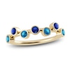 Thumbnail Image 0 of Juliette Maison Natural Blue Sapphire & Natural Blue Zircon Ring 10K Yellow Gold