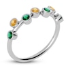 Thumbnail Image 2 of Juliette Maison Natural Emerald & Natural Citrine Ring 10K White Gold