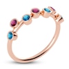 Thumbnail Image 2 of Juliette Maison Natural Rhodolite Garnet & Natural Blue Zircon Ring 10K Rose Gold