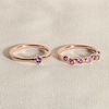 Thumbnail Image 4 of Juliette Maison Natural Rhodolite Garnet & Natural Blue Zircon Ring 10K Rose Gold