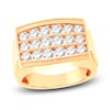 Thumbnail Image 1 of Men's Lab-Created Diamond Ring 2 ct tw Round 14K Yellow Gold