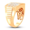 Thumbnail Image 2 of Men's Lab-Created Diamond Ring 2 ct tw Round 14K Yellow Gold