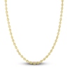 Thumbnail Image 1 of Hollow Puffy Mariner Link Necklace 14K Yellow Gold 4.5mm