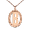 Thumbnail Image 1 of Initial Pendant Necklace 14K Rose Gold 18&quot;