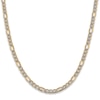 Thumbnail Image 2 of Semi-Solid Figaro Chain Necklace 14K Yellow Gold 22&quot; 5.25mm