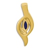 Thumbnail Image 3 of Natural Blue Sapphire Charm Diamond Accents 14K Yellow Gold