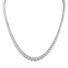 Thumbnail Image 1 of Diamond Tennis Necklace 9 ct tw Round 14K White Gold 16&quot;