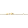 Thumbnail Image 2 of Station Bead Anklet 14K Tri-Tone Gold 10&quot;