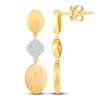 Thumbnail Image 2 of Diamond Drop Earrings 1/6 ct tw Round 14K Yellow Gold