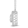 Thumbnail Image 3 of Diamond Necklace 1 ct tw Round 14K White Gold 17&quot;