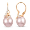 Thumbnail Image 1 of Freshwater Cultured Pearl/Natural Topaz Earrings 14K Rose Gold