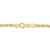 Thumbnail Image 2 of Men's Solid Diamond-Cut Rope Chain Necklace 14K Yellow Gold 20" 3.5mm