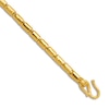 Thumbnail Image 3 of High-Polish Barrel Chain Bracelet 24K Yellow Gold 8&quot; 3.2mm