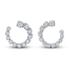 Thumbnail Image 1 of Matinee by A Link Diamond Wrap Hoop Earrings 2 ct tw Round 18K White Gold